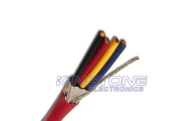 China 22 AWG FPLP  Fire Alarm Cables , 4 Cores Solid Copper Conductor Plenum Cable supplier