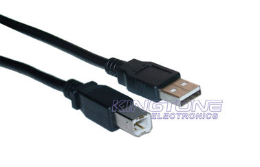 China USB 2.0 CMR 28AWG Bare Copper Gold Flash Contact Molded Type , PVC 45P supplier