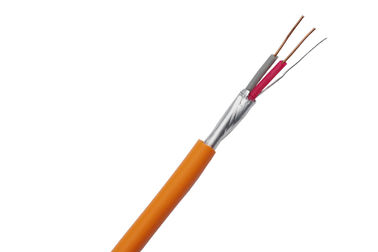 China FRHF 2 Cores Shielded Fire Resistant Cable Solid Bare Copper Silicone Insulation supplier
