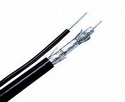 China RG6 Quad Shielded with Steel Messenger Outdoor CATV Coaxial Cable UL CM Standard supplier