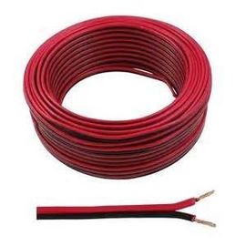 China Figure 8 Speaker Cable 2 × 0.35mm2 Stranded Conductor in Red &amp; Black Jacket supplier