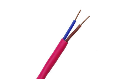الصين كابل مقاوم للنار صلب بدون غطاء ذو 2 نواة ، PVC منخفض الدخان مع موصل نحاس المزود