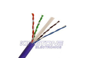 الصين 23AWG UTP CAT6 كابلات الكاميرا الأمنية 4 أزواج ناعم النحاس CMR مؤهلة PVC المزود