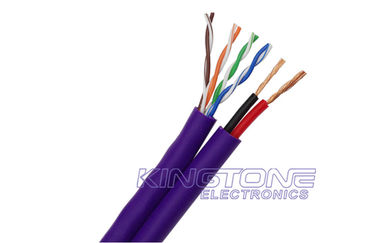 الصين UTP CAT5E الشكل 8 كابل للكاميرا IP 24AWG BC PE جاكيت للاستخدام في الهواء الطلق المزود