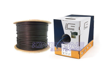 الصين LAN 4 أزواج CAT5E كابلات الكاميرا الأمنية 2 موصلات CCA الطاقة مع سترة PE المزود