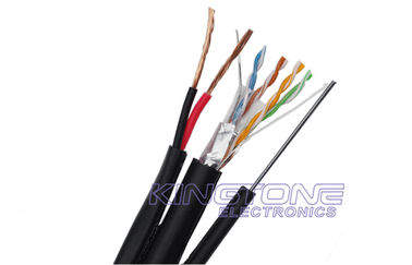 الصين FTP CAT5E كابلات كاميرات الأمن في الهواء الطلق 24 AWG ناعم النحاس مع رسالة المزود