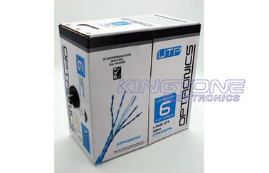 الصين LSZH جاكيت UTP CAT 6 كابل شبكة 4 أزواج 23AWG عاري موصل النحاس المزود
