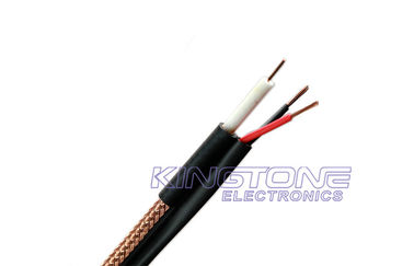 CMR RG59 / U كابل مكافئ CCTV 20 AWG BC 95% CCA الخيوط + 2C / 18 AWG طاقة CCA المزود