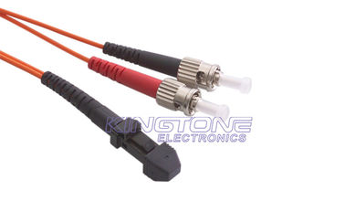 ST إلى MTRJ 62.5 / 125 um Fiber Optic Patch Cord Multi Mode Duplex المزود