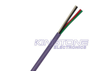 1000 قدم CMR مقيّم بـ 4 نواة كابل مكبر الصوت 12 AWG باللون الأصفر ، كابل صوتي للمراقب المزود