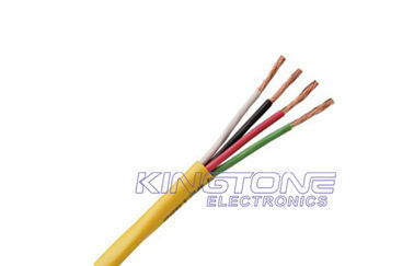 1000 قدم CMR مقيّم بـ 4 نواة كابل مكبر الصوت 12 AWG باللون الأصفر ، كابل صوتي للمراقب المزود